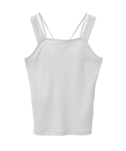 earth music&ecology（アースミュージックアンドエコロジー）の「ホルターレースキャミソール（キャミソール・レディース・アイボリー/ライトグレー/ミント/ブラック・S/M）」の14枚目の写真