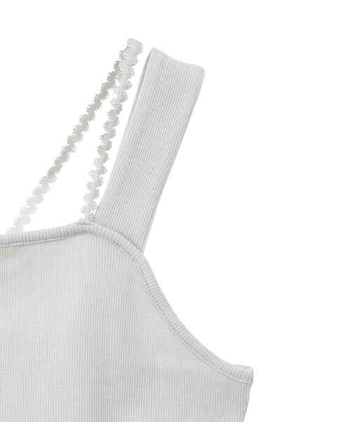 earth music&ecology（アースミュージックアンドエコロジー）の「ホルターレースキャミソール（キャミソール・レディース・アイボリー/ライトグレー/ミント/ブラック・S/M）」の17枚目の写真