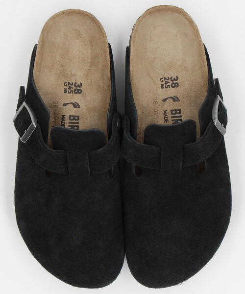 BIRKENSTOCK ビルケン ボストン サンダル ブラック スエード 38 BIRKENSTOCK/ビルケンシュトック Boston LEVE[36-38サイズ展開