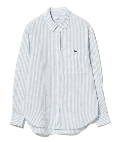 LACOSTE / リネン ストライプ オーバー サイズ シャツ（シャツ