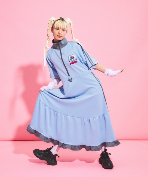 PUNYUS（プニュズ）の「Rabbit girl半袖トラックワンピース