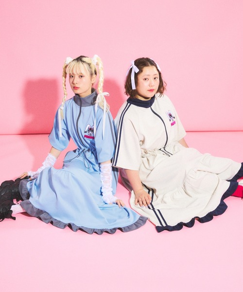 PUNYUS（プニュズ）の「Rabbit girl半袖トラックワンピース