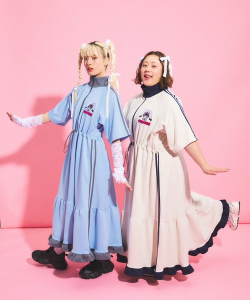 PUNYUS（プニュズ）の「Rabbit girl半袖トラックワンピース