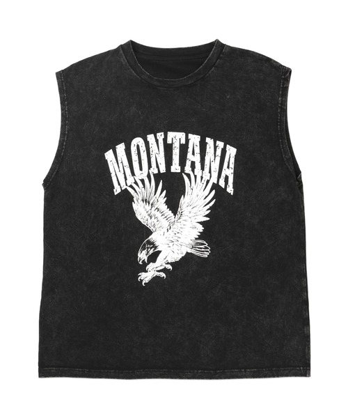 Figments（フィグメンツ）の「ピグメントノースリイーグルビッグＴ（タンクトップ・レディース・スミクロ/グレー・FREE）」の12枚目の写真