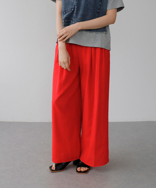 Cepica(セピカ)の「リネンライクカラーパンツ(その他パンツ・レディース・グレー/ブラック/レッド/ピンク/グリーン・フリー)」の5枚目の写真