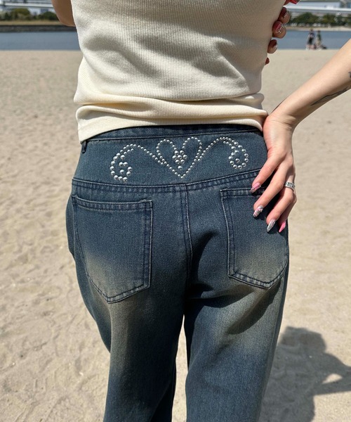 海外限定・新品　SAINT MORTAジョガーデニムパンツ　ダメージ　Sサイズ 海外限定・新品 SAINT MORTAジョガーデニムパンツ ダメージ S
