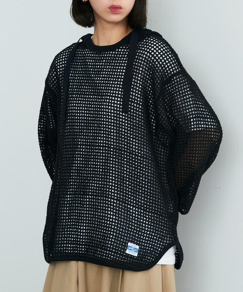 ARMY TWILL（アーミーツイル）の「【ARMY TWILL】Cotton Mesh Hoodie AM-2513005（パーカー・メンズ・オレンジ/アイボリー/ブラック・S）」の3枚目の写真