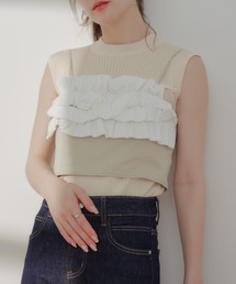 ECREL | バルーンフリルリボンビスチェ(キャミソール)