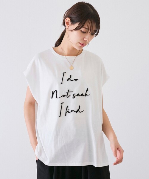 Jayro(ジャイロ)の「ロゴ刺繍Tシャツ(Tシャツ/カットソー・レディース・ブラック/ホワイト系その他・M)」の3枚目の写真