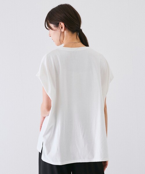 Jayro(ジャイロ)の「ロゴ刺繍Tシャツ(Tシャツ/カットソー・レディース・ブラック/ホワイト系その他・M)」の6枚目の写真