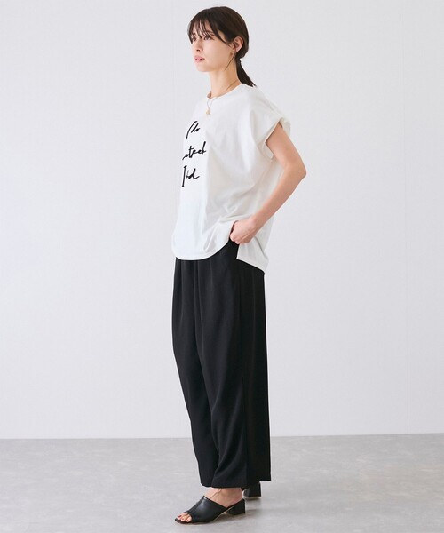 Jayro(ジャイロ)の「ロゴ刺繍Tシャツ(Tシャツ/カットソー・レディース・ブラック/ホワイト系その他・M)」の8枚目の写真