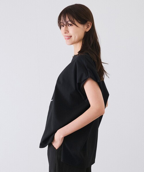 Jayro(ジャイロ)の「ロゴ刺繍Tシャツ(Tシャツ/カットソー・レディース・ブラック/ホワイト系その他・M)」の11枚目の写真
