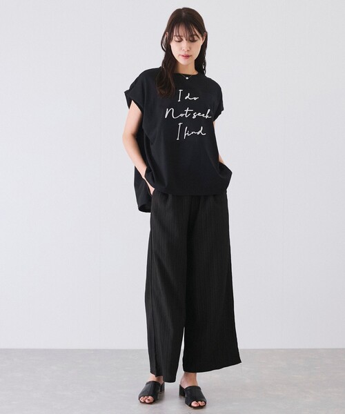 Jayro(ジャイロ)の「ロゴ刺繍Tシャツ(Tシャツ/カットソー・レディース・ブラック/ホワイト系その他・M)」の13枚目の写真