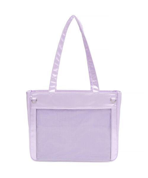 WEGO（ウィゴー）の「WEGO/ときめきサテン痛バッグS（トートバッグ・レディース・ライトピンク/ホワイト/ブラック/ネイビー/サックスブルー/シルバー/ゴールド/ブルー/ライトパープル/ワイン・FREE）」の7枚目の写真