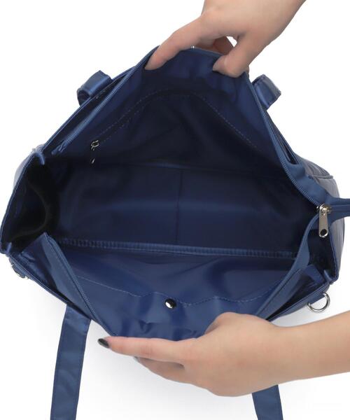 WEGO（ウィゴー）の「WEGO/ときめきサテン痛バッグS（トートバッグ・レディース・ライトピンク/ホワイト/ブラック/ネイビー/サックスブルー/シルバー/ゴールド/ブルー/ライトパープル/ワイン・FREE）」の13枚目の写真