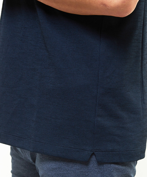 MEN'S MELROSE（メンズメルローズ）の「リランチェチドリ 半袖ワンピースカラーポロシャツ | ストレッチ / 吸水速乾 / 防シワ（ポロシャツ・メンズ・ネイビー/カーキ/ブラック・3/4/2/5）」の16枚目の写真