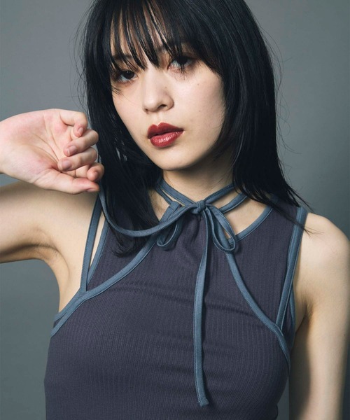 【led.tokyo】ホルターネックタンクセット led.tokyo】HAULTERNECK TANK TOP SET/ホルターネックタンク