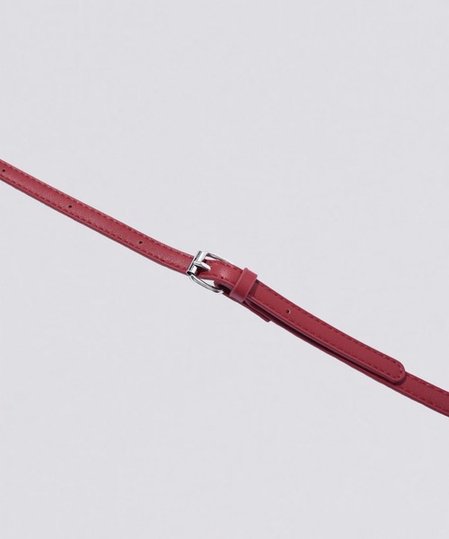 kiehtova(キエトヴァ)の「【kiehtova】2WAY LEATHER SQUARE BAG/2ウェイ レザー スクエアバッグ(ショルダーバッグ・レディース・ブラック/レッド・FREE)」の10枚目の写真