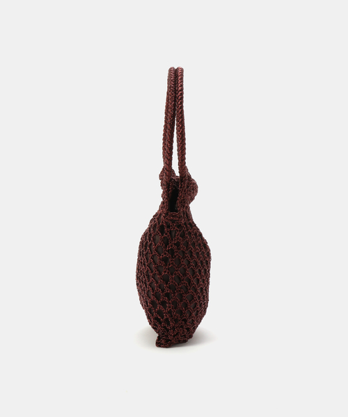 B.C STOCK（ベーセーストック）の「T.S.L/ティーエスエル メタリックコードメッシュBAG（ショルダーバッグ・レディース・ブラウン/シルバー・FREE）」の3枚目の写真