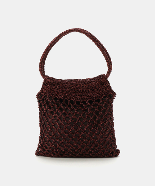 B.C STOCK（ベーセーストック）の「T.S.L/ティーエスエル メタリックコードメッシュBAG（ショルダーバッグ・レディース・ブラウン/シルバー・FREE）」の4枚目の写真