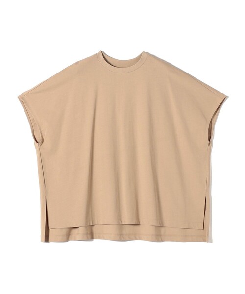 SHIPS Colors(シップス カラーズ)の「SHIPS Colors:〈手洗い可能〉ハイツイスト ケープ プルオーバー(Tシャツ/カットソー・レディース・ベージュ/オフホワイト/ブラック・ONE SIZE)」の6枚目の写真
