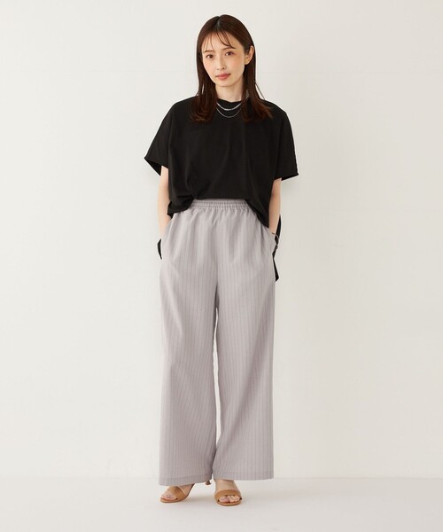 SHIPS Colors(シップス カラーズ)の「SHIPS Colors:〈手洗い可能〉ハイツイスト ケープ プルオーバー(Tシャツ/カットソー・レディース・ベージュ/オフホワイト/ブラック・ONE SIZE)」の20枚目の写真