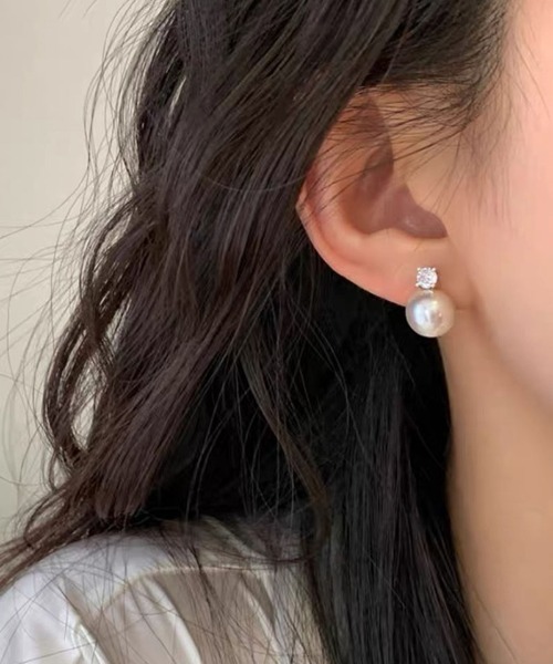 セール】ピアス パール スタッドピアス（ピアス（両耳用