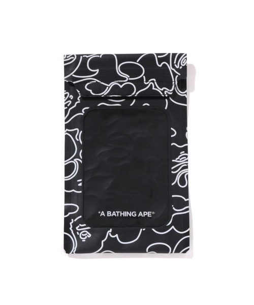 A BATHING APE（アベイシングエイプ）の「NEON CAMO FLAT SHOULDER BAG（スマホグッズ・メンズ・ブラック・FREE）」の2枚目の写真