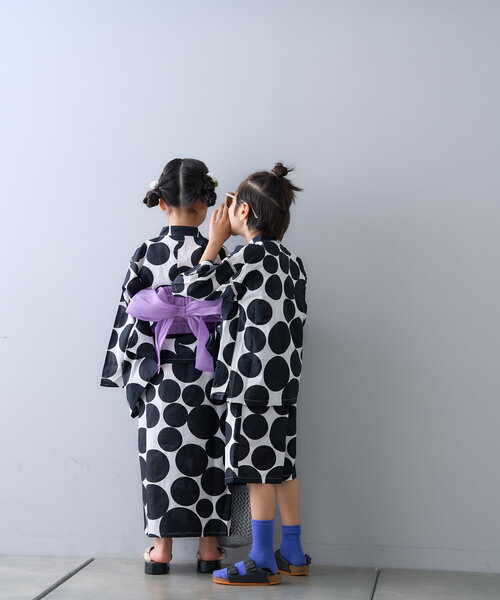 CIAOPANIC TYPY（チャオパニックティピー）の「【KIDS】らくらく甚平（浴衣・キッズ・ブルー/ブラック・SMALL/MEDIUM/LARGE/X-LARGE/XX-LARGE）」の11枚目の写真