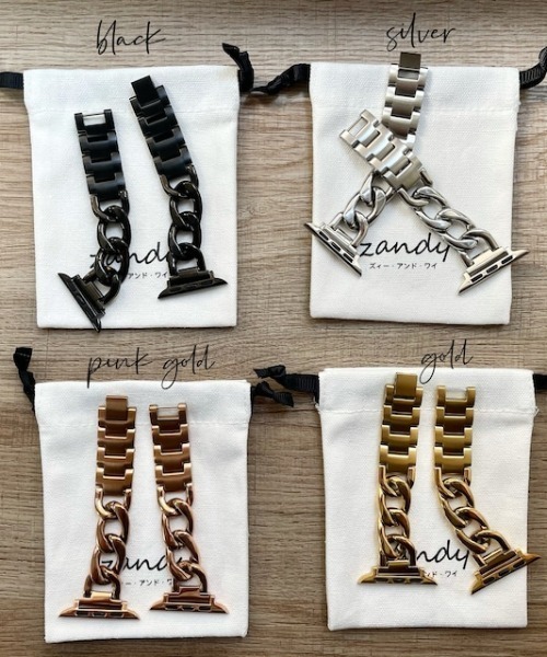 zandy(ズィーアンドワイ)の「ZANDY 定番チェーンバンド(デジタル腕時計・レディース・ブラック/ゴールド/ピンクゴールド/シルバー・SMALL/MEDIUM)」の8枚目の写真