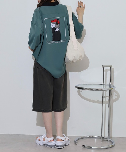 Red Cap Girl(レッドキャプガール)の「RED CAP GIRL RCGバック刺繍クレリック半袖シャツ(シャツ/ブラウス・メンズ・ホワイト/ブルー/ミント/グレイッシュベージュ/ブラック・M/L)」の21枚目の写真