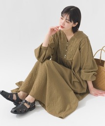 OMNES | コットンドビーシャーリングワンピース(ワンピース)