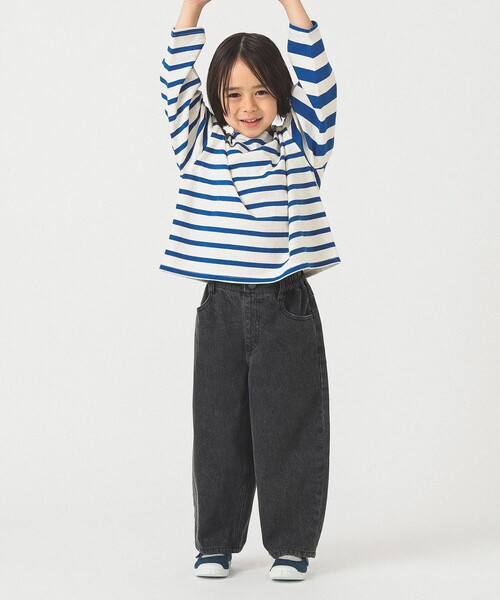 B:MING by BEAMS（ビーミングバイビームス）の「B:MING by BEAMS / ボートネック ボーダー Tシャツ 2025FW（100~140cm）（Tシャツ/カットソー・キッズ・ピンク/ブルー・130/120/100/110/140）」の15枚目の写真
