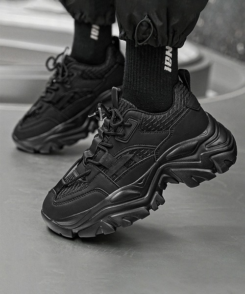 shoes365(シューズスリーシックスファイヴ)の「【SHOES 365】厚底スニーカー(スニーカー・メンズ・ブラック/ホワイト/オフホワイト・25.5cm/26.0cm/27.0cm/26.5cm/25.0cm/24.5cm)」の3枚目の写真
