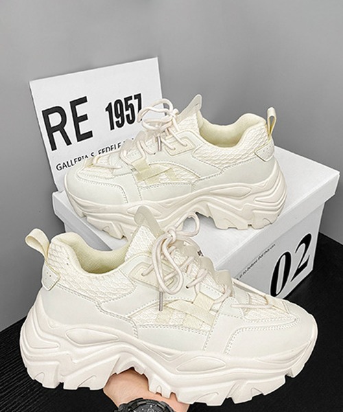 shoes365(シューズスリーシックスファイヴ)の「【SHOES 365】厚底スニーカー(スニーカー・メンズ・ブラック/ホワイト/オフホワイト・25.5cm/26.0cm/27.0cm/26.5cm/25.0cm/24.5cm)」の13枚目の写真