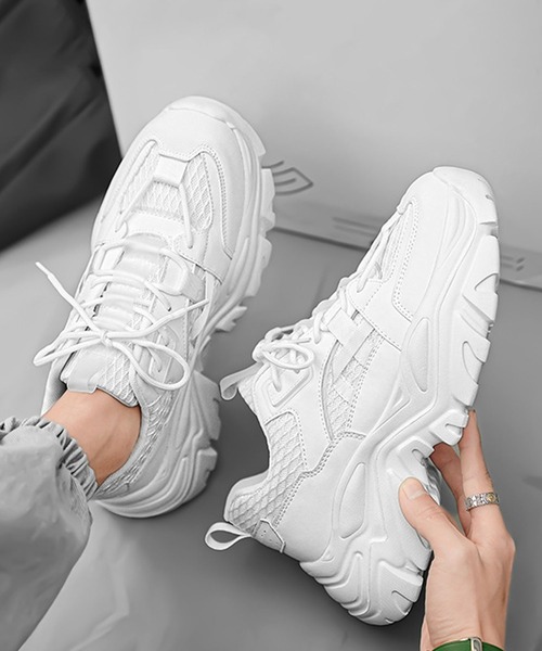 shoes365(シューズスリーシックスファイヴ)の「【SHOES 365】厚底スニーカー(スニーカー・メンズ・ブラック/ホワイト/オフホワイト・25.5cm/26.0cm/27.0cm/26.5cm/25.0cm/24.5cm)」の18枚目の写真