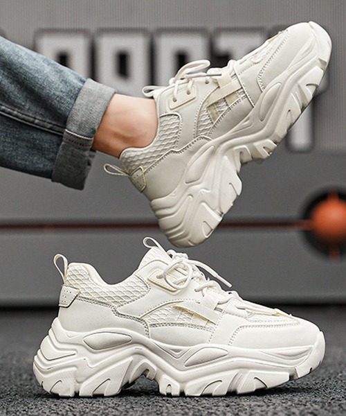 shoes365(シューズスリーシックスファイヴ)の「【SHOES 365】厚底スニーカー(スニーカー・メンズ・ブラック/ホワイト/オフホワイト・25.5cm/26.0cm/27.0cm/26.5cm/25.0cm/24.5cm)」の11枚目の写真