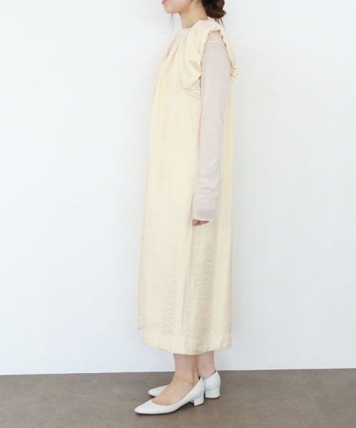 Marilyn Moon（マリリンムーン）の「viscose satin balloon dress（ワンピース・レディース・レッド/ネイビー/ブラック・FREE）」の14枚目の写真