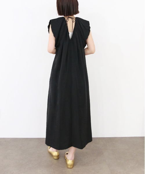 Marilyn Moon（マリリンムーン）の「viscose satin balloon dress（ワンピース・レディース・レッド/ネイビー/ブラック・FREE）」の18枚目の写真