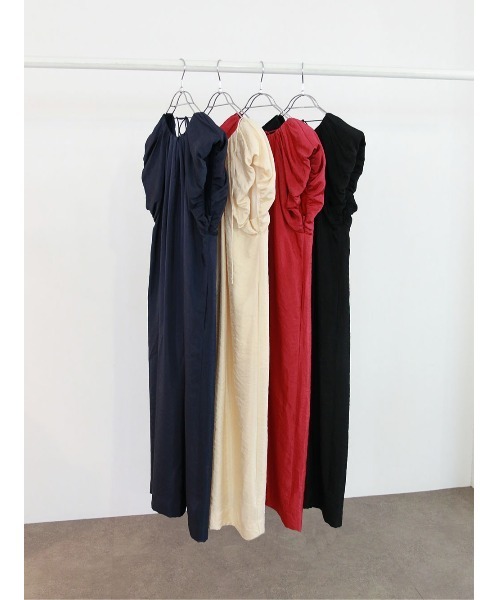 Marilyn Moon（マリリンムーン）の「viscose satin balloon dress（ワンピース・レディース・レッド/ネイビー/ブラック・FREE）」の19枚目の写真