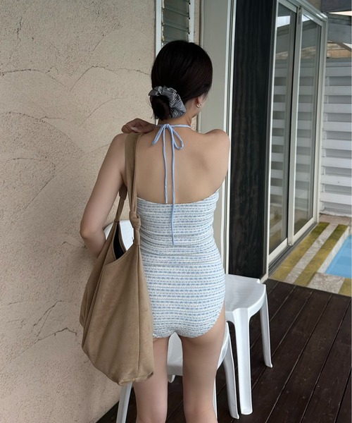 セール】pattern arrange ribbon swimwear / パターンアレンジ