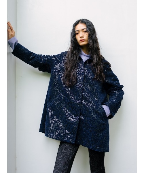 セール】Jacquard Coverall Blouson/ジャガードカバーオールブルゾン