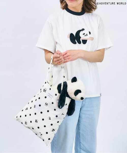 apres les cours(アプレレクール)の「【リンク】アドベンチャーワールドトートバッグ(トートバッグ・キッズ・オフホワイト/ブルー・FREE)」の6枚目の写真