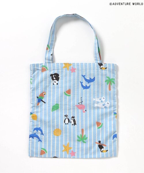 apres les cours(アプレレクール)の「【リンク】アドベンチャーワールドトートバッグ(トートバッグ・キッズ・オフホワイト/ブルー・FREE)」の9枚目の写真