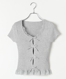 3.3 Field Trip  | 3.3 Field Trip／裾レースリボンカーディガン(ニット/セーター)