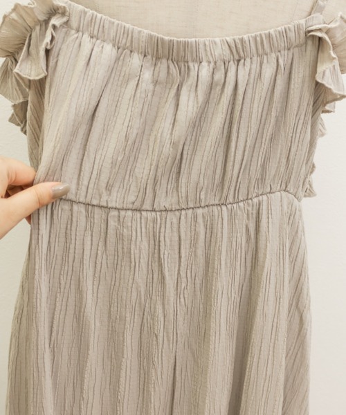 CLETTE(クレット)の「レイヤードフリルキャミワンピース(ワンピース・レディース・ブラック/ベージュ/チャコールグレー・4L/3L/LL)」の20枚目の写真
