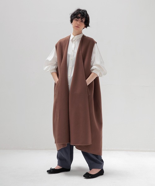 egg shape long gilet(エッグシェイプロングジレ)