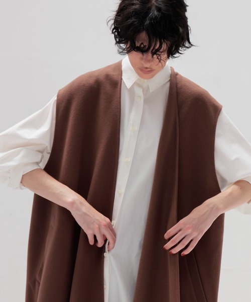egg shape long gilet(エッグシェイプロングジレ)