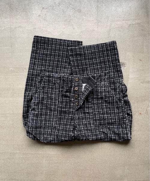 MandO（Auntie Rosa）（エムオー）の「ツイードバギーベーカーパンツ（その他パンツ・メンズ・ブラック・LARGE/MEDIUM/SMALL）」の7枚目の写真