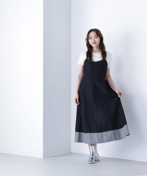 NATURAL BEAUTY BASIC(ナチュラルビューティーベーシック)の「◇フェザータッチTシャツ(Tシャツ/カットソー・レディース・オフホワイト/ブルー/ベージュ・FREE)」の5枚目の写真